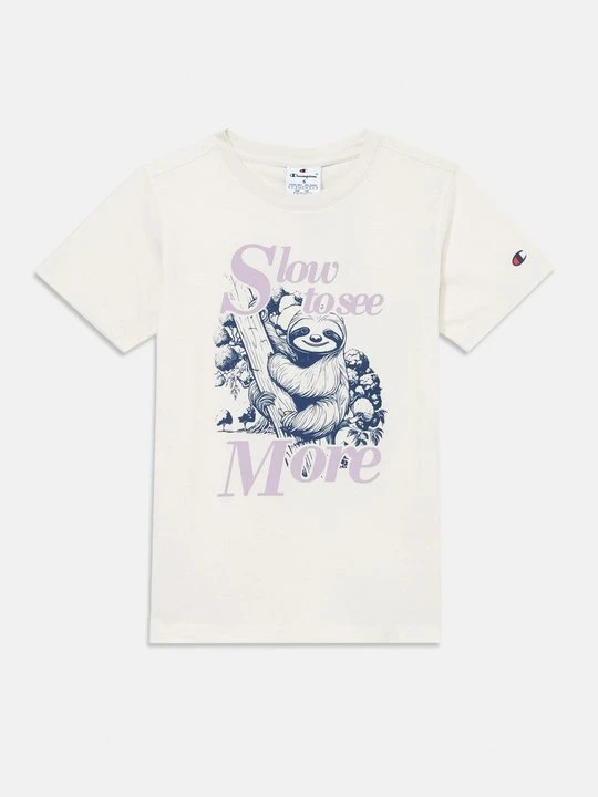 Zdjęcie produktu T-shirt z nadrukiem Champion beżowy