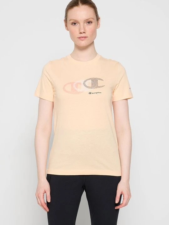 Zdjęcie produktu T-shirt z nadrukiem Champion morelowy