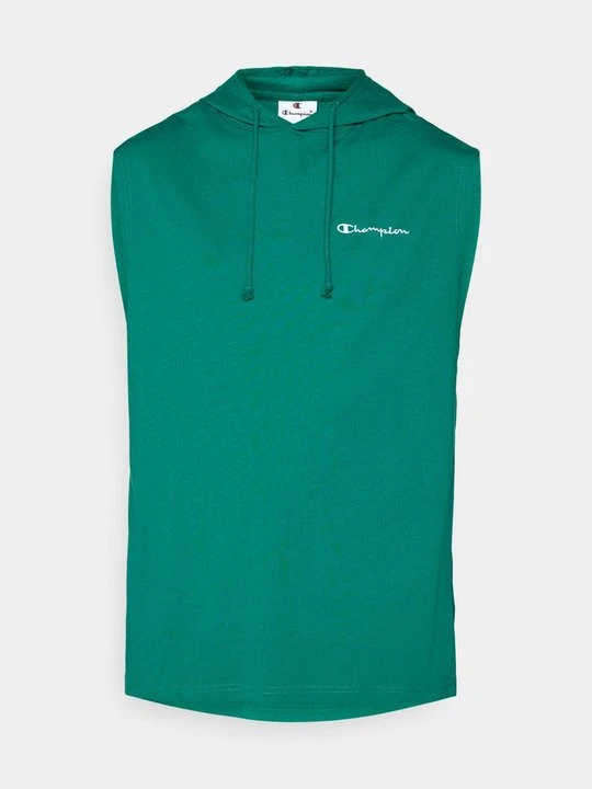 Zdjęcie produktu T-shirt z nadrukiem Champion ciemnozielony