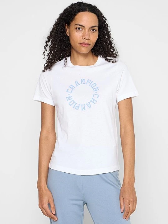 Zdjęcie produktu T-shirt z nadrukiem Champion biały