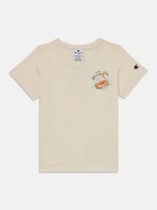 Zdjęcie produktu T-shirt z nadrukiem Champion beżowy