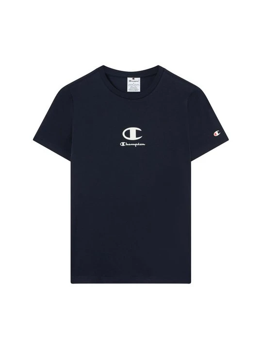 Zdjęcie produktu T-shirt z nadrukiem Champion granatowy