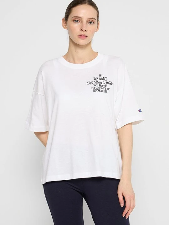 Zdjęcie produktu T-shirt z nadrukiem Champion biały