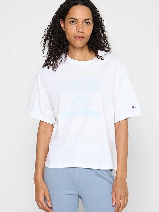 Zdjęcie produktu T-shirt z nadrukiem Champion mleczny