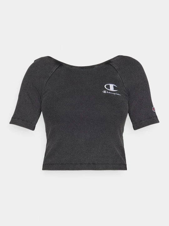 Zdjęcie produktu T-shirt z nadrukiem Champion czarny