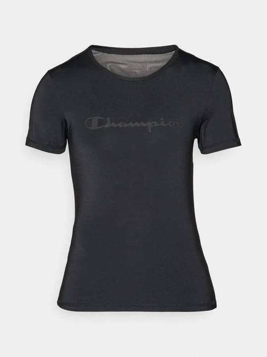 Zdjęcie produktu T-shirt z nadrukiem Champion czarny