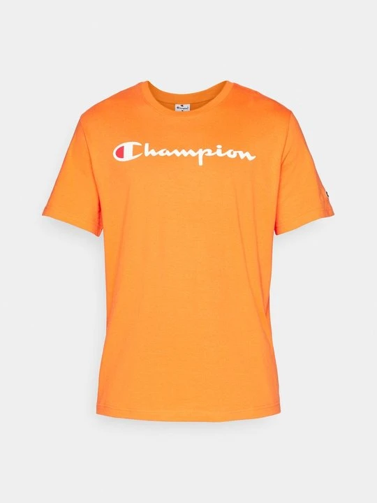 Zdjęcie produktu T-shirt z nadrukiem Champion pomarańczowy