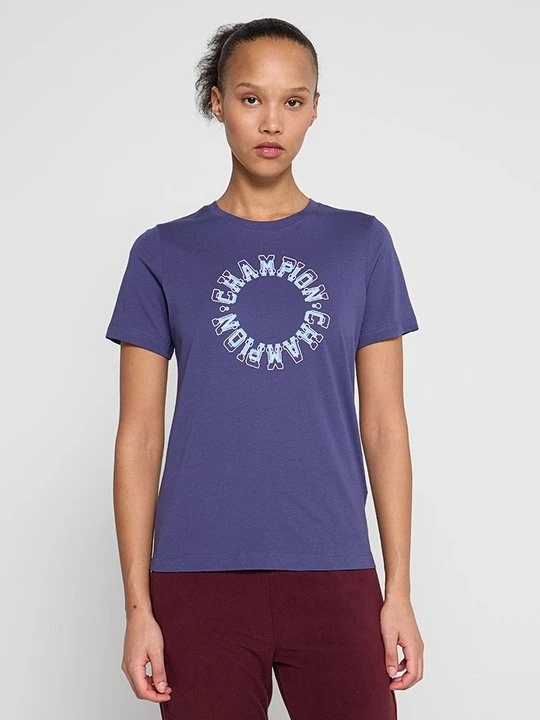 Zdjęcie produktu T-shirt z nadrukiem Champion niebieski