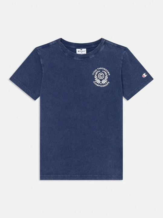 Zdjęcie produktu T-shirt z nadrukiem Champion granatowy