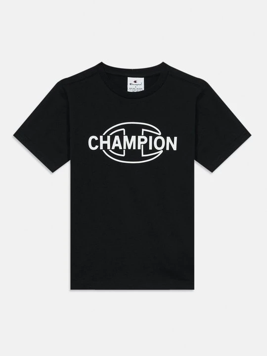 Zdjęcie produktu T-shirt z nadrukiem Champion czarny