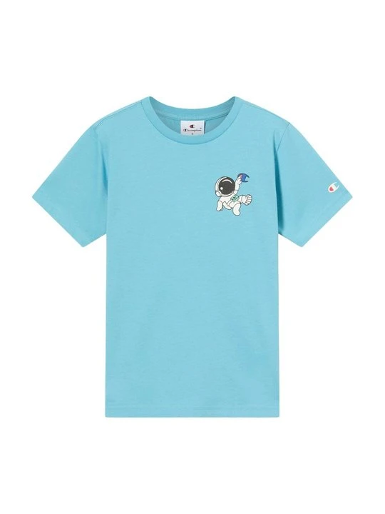 Zdjęcie produktu T-shirt z nadrukiem Champion jasnoniebieski