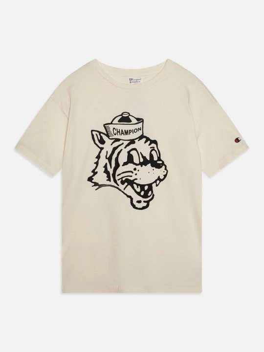 Zdjęcie produktu T-shirt z nadrukiem Champion beżowy
