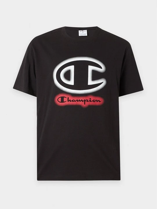 Zdjęcie produktu T-shirt z nadrukiem Champion czarny