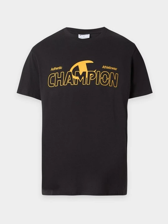 Zdjęcie produktu T-shirt z nadrukiem Champion czarny