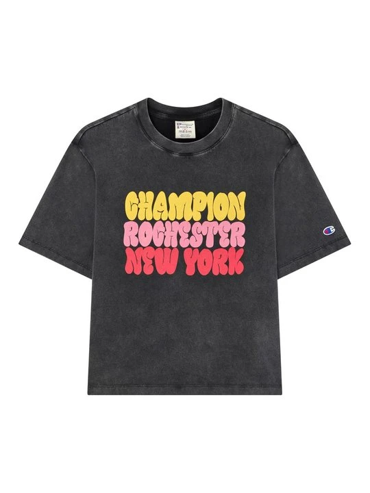 Zdjęcie produktu T-shirt z nadrukiem Champion czarny