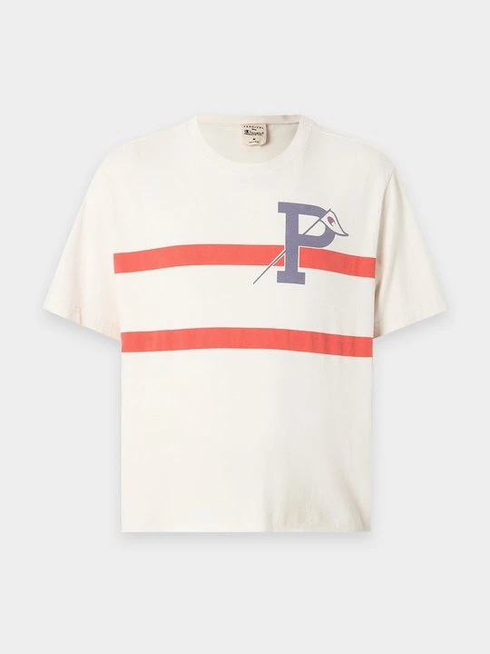 Zdjęcie produktu T-shirt z nadrukiem Champion mleczny