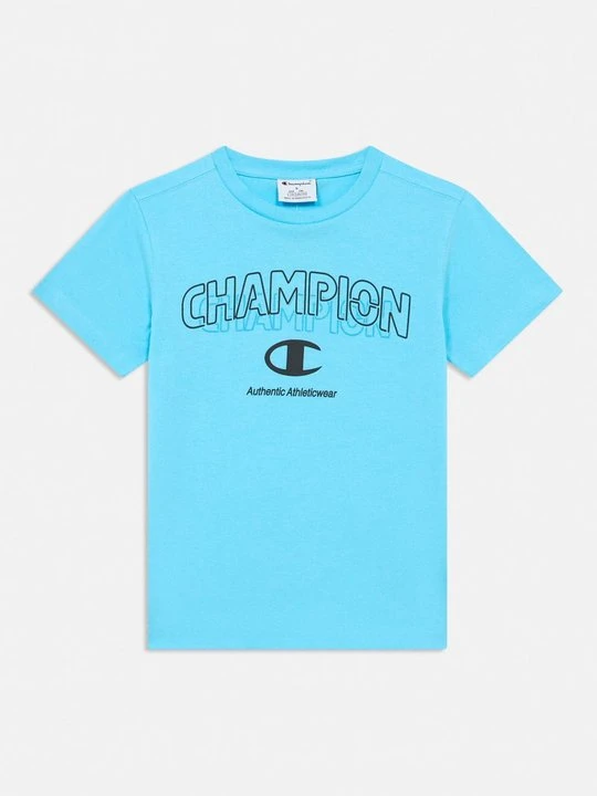 Zdjęcie produktu T-shirt z nadrukiem Champion niebieski