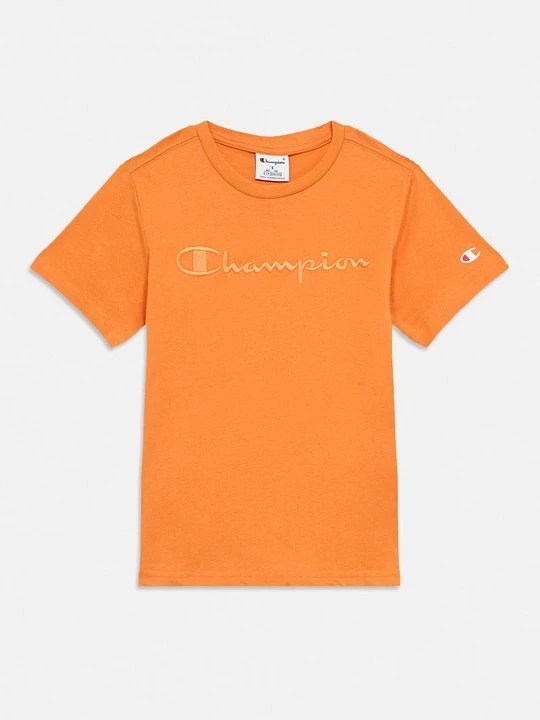 Zdjęcie produktu T-shirt z nadrukiem Champion pomarańczowy