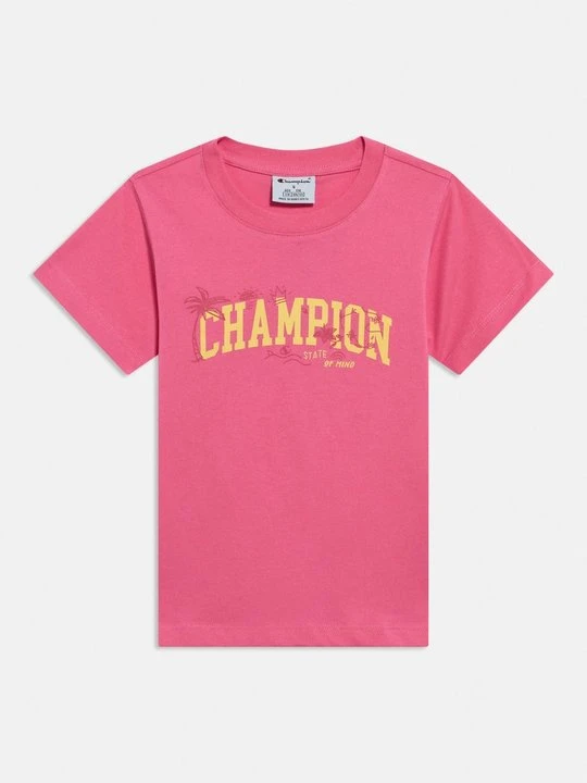Zdjęcie produktu T-shirt z nadrukiem Champion różowy