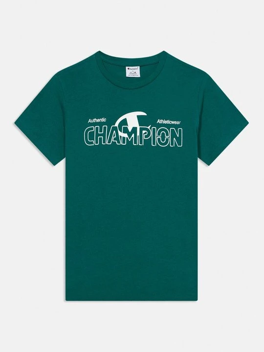 Zdjęcie produktu T-shirt z nadrukiem Champion zielony
