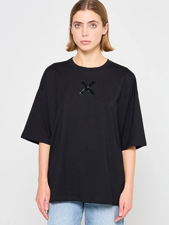 Zdjęcie produktu T-shirt z nadrukiem Chantelle czarny