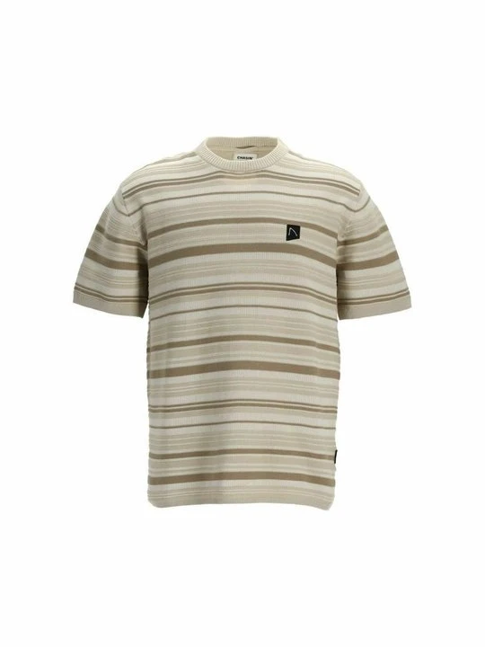 Zdjęcie produktu T-shirt z nadrukiem CHASIN' beżowy