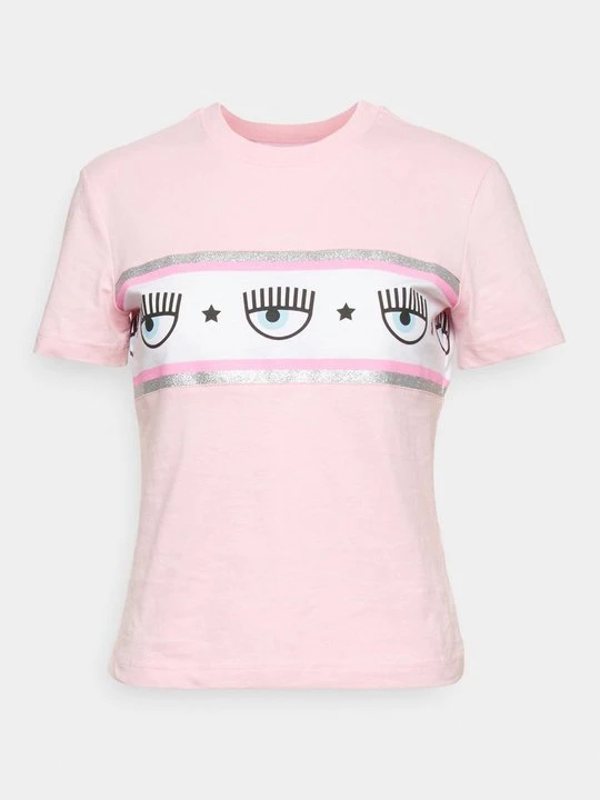 Zdjęcie produktu T-shirt z nadrukiem Chiara Ferragni różowy