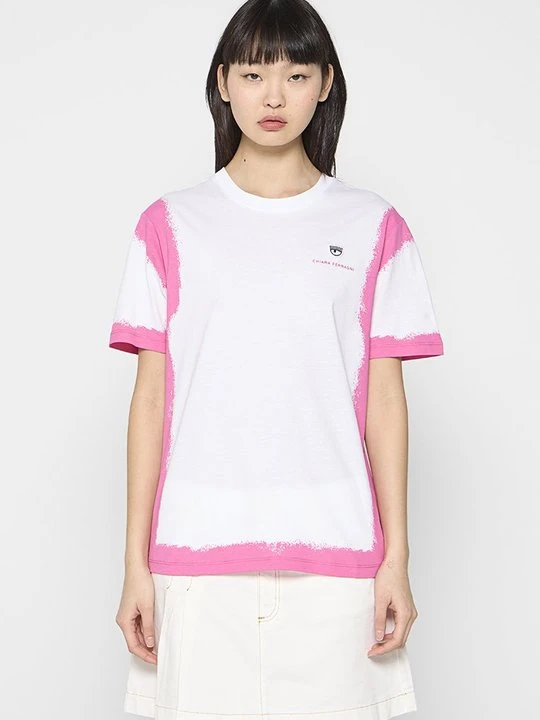 Zdjęcie produktu T-shirt z nadrukiem Chiara Ferragni biały