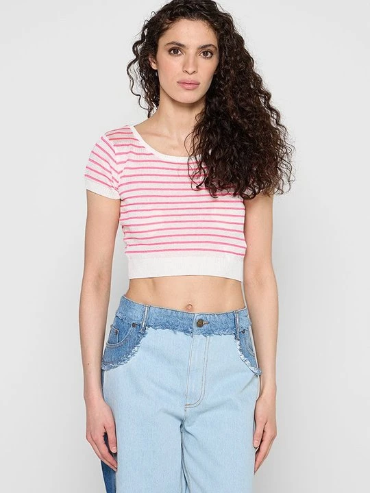 Zdjęcie produktu T-shirt z nadrukiem Chiara Ferragni różowy