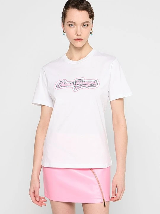 Zdjęcie produktu T-shirt z nadrukiem Chiara Ferragni biały