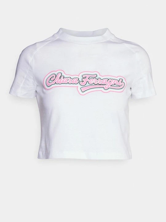 Zdjęcie produktu T-shirt z nadrukiem Chiara Ferragni biały