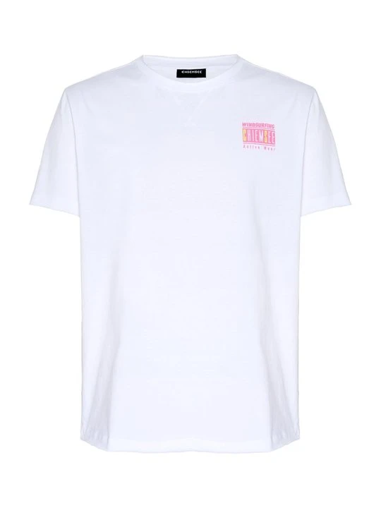 Zdjęcie produktu T-shirt z nadrukiem Chiemsee biały