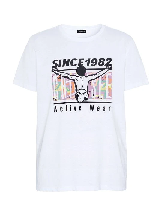 Zdjęcie produktu T-shirt z nadrukiem Chiemsee biały