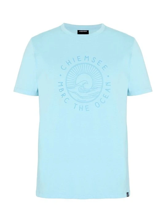 Zdjęcie produktu T-shirt z nadrukiem Chiemsee niebieski denim