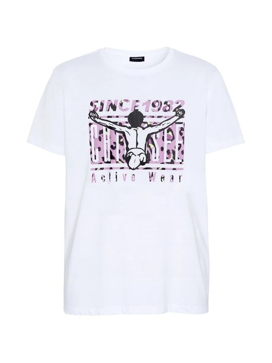 Zdjęcie produktu T-shirt z nadrukiem Chiemsee biały