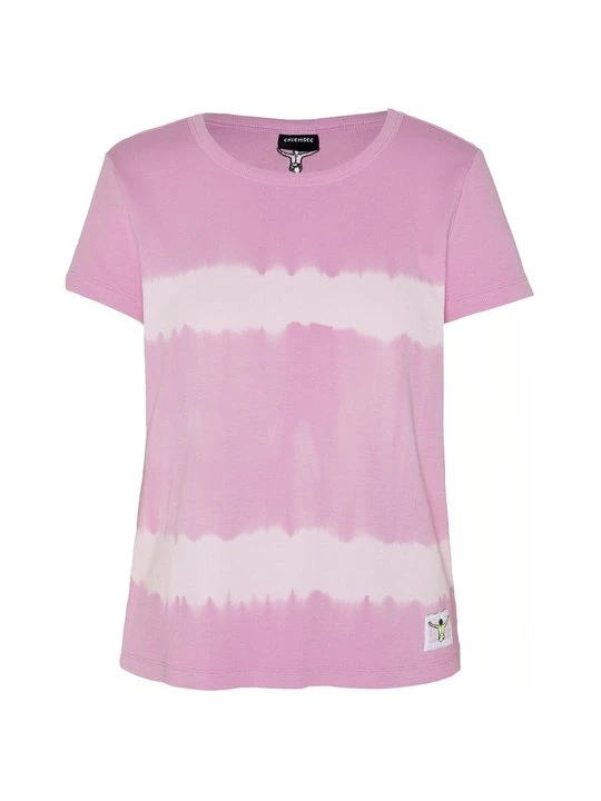 Zdjęcie produktu T-shirt z nadrukiem Chiemsee ciemnoliliowy melanż