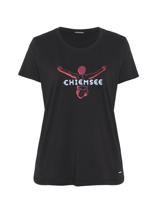 Zdjęcie produktu T-shirt z nadrukiem Chiemsee czarny