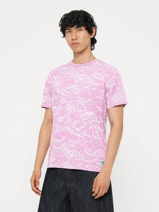 Zdjęcie produktu T-shirt z nadrukiem Chiemsee jasnoróżowy