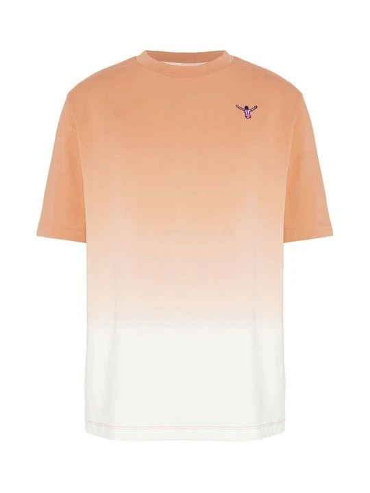 Zdjęcie produktu T-shirt z nadrukiem Chiemsee pomarańczowy