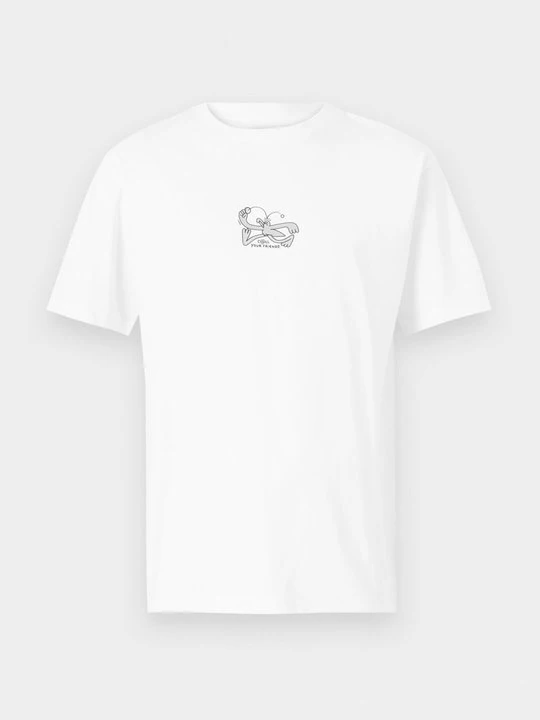 Zdjęcie produktu T-shirt z nadrukiem cleptomanicx biały