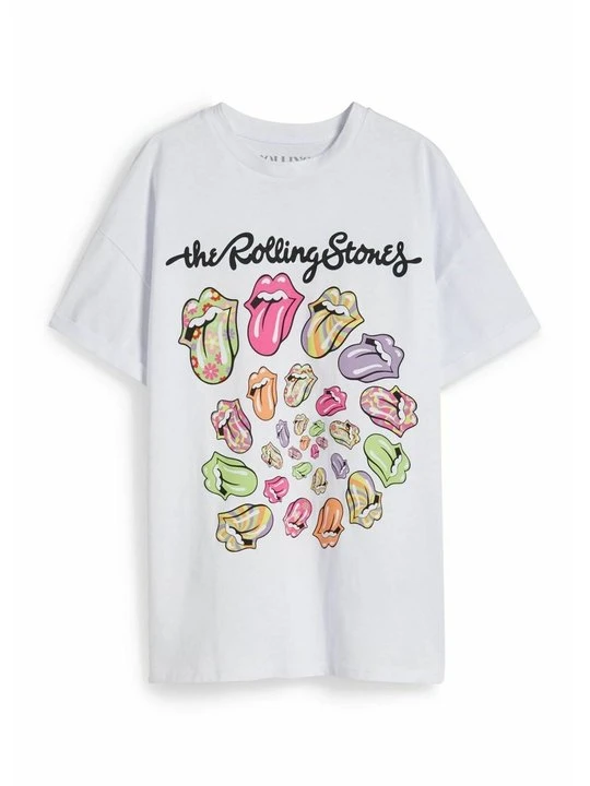 Zdjęcie produktu T-shirt z nadrukiem CLOCKHOUSE biały
