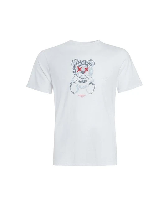 Zdjęcie produktu T-shirt z nadrukiem CLOSURE London biały