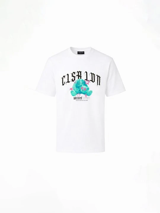 Zdjęcie produktu T-shirt z nadrukiem CLOSURE London biały
