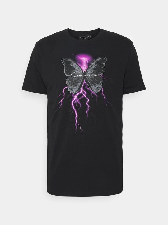 Zdjęcie produktu T-shirt z nadrukiem CLOSURE London czarny