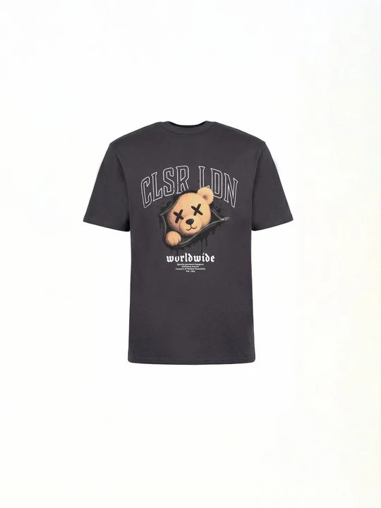 Zdjęcie produktu T-shirt z nadrukiem CLOSURE London szary