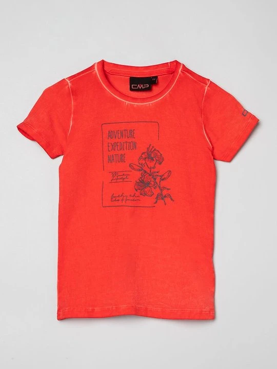 Zdjęcie produktu T-shirt z nadrukiem CMP czerwony