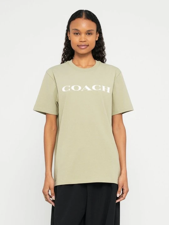 Zdjęcie produktu T-shirt z nadrukiem Coach khaki