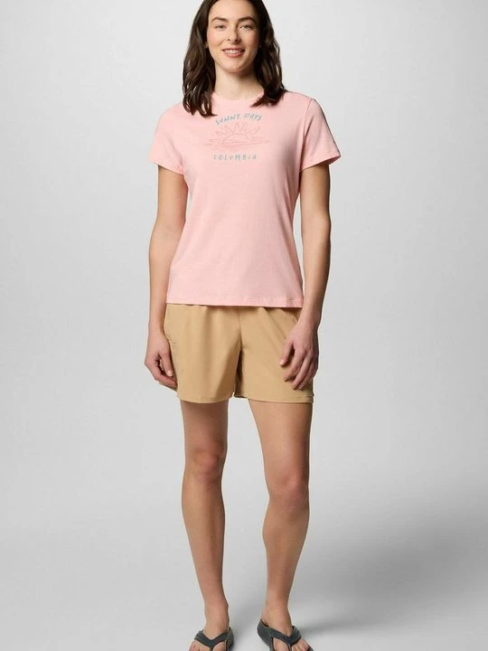Zdjęcie produktu T-shirt z nadrukiem Columbia różowy