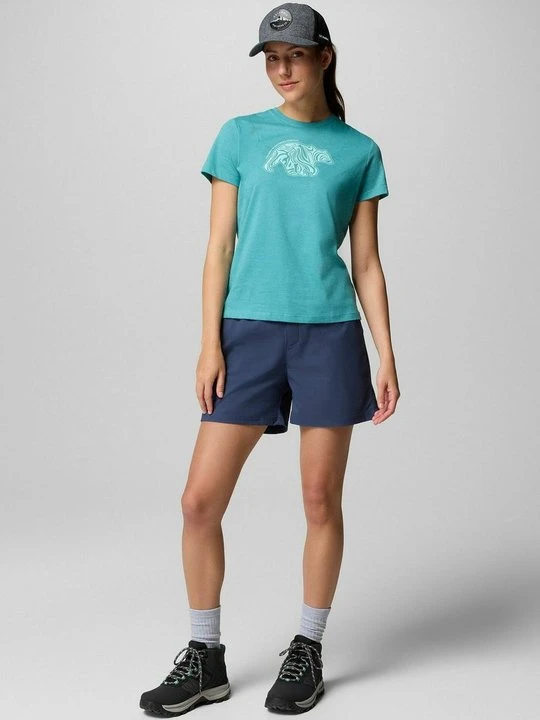Zdjęcie produktu T-shirt z nadrukiem Columbia turkusowy