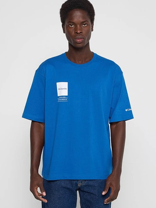 Zdjęcie produktu T-shirt z nadrukiem Columbia niebieski